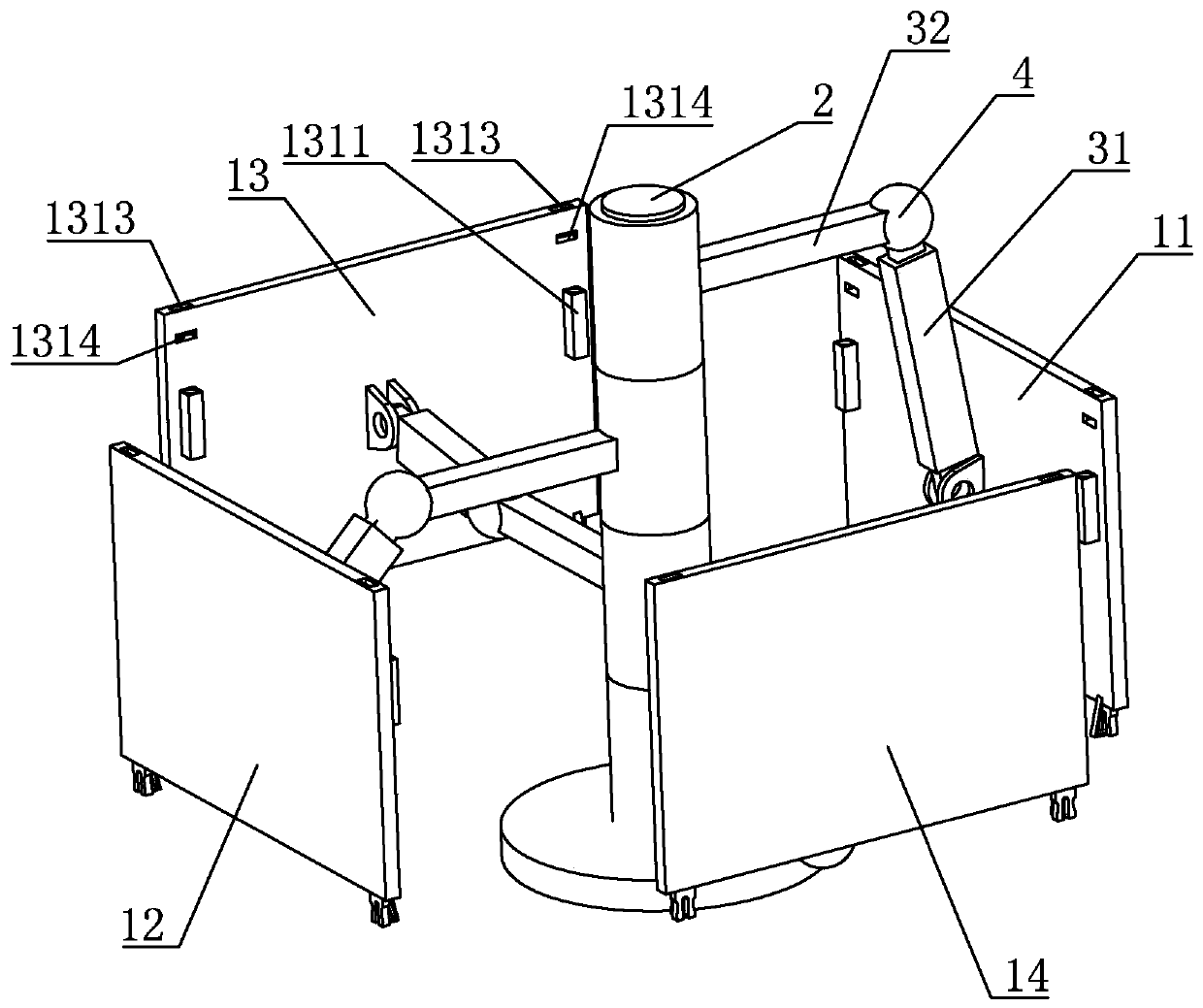 Novel assembling screen