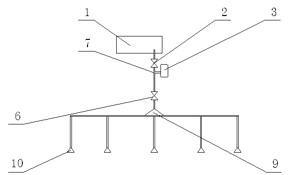 Flushing device used for slag tank, and application method thereof