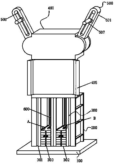 Rehabilitation department double-pendulum traction device