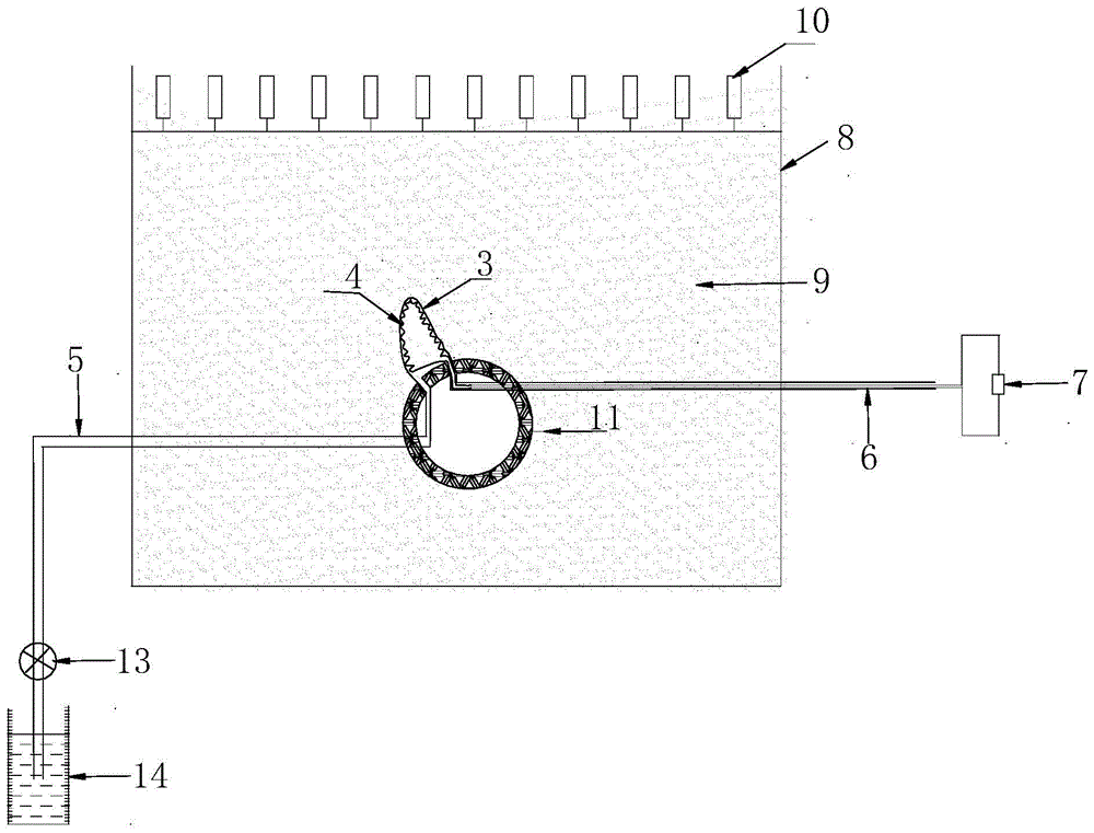 A test device and method for simulating ground voids caused by subway shield tunnel construction