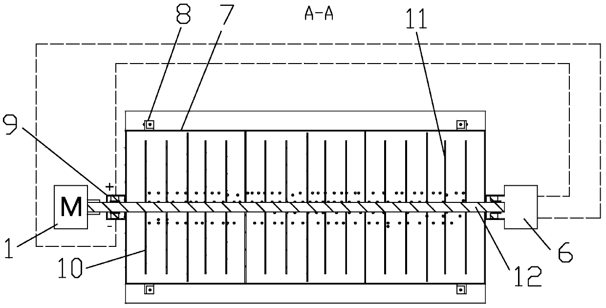 Electrolytic descaling device for circulating water treatment of ship boiler