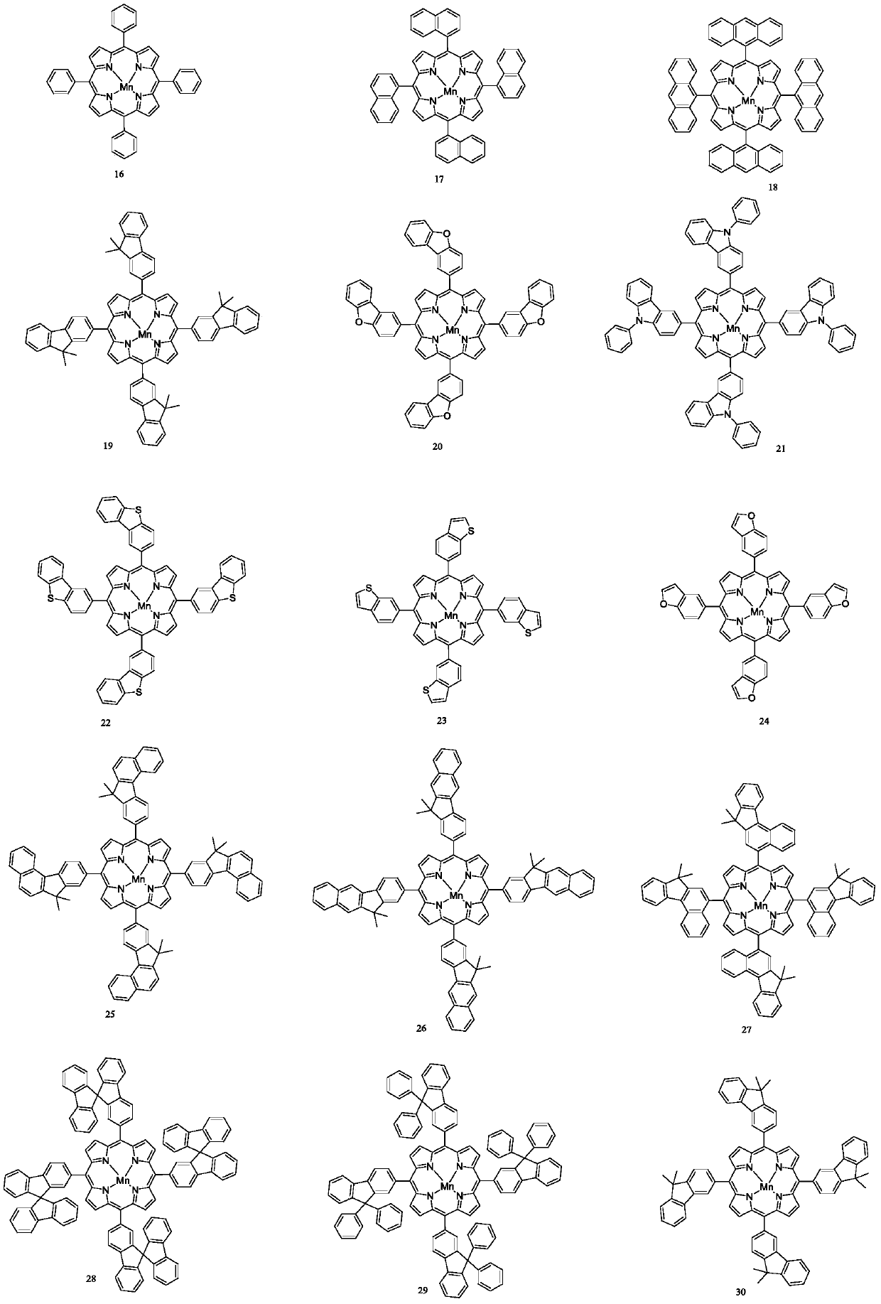 Metalloporphyrin complex and organic electroluminescent device thereof