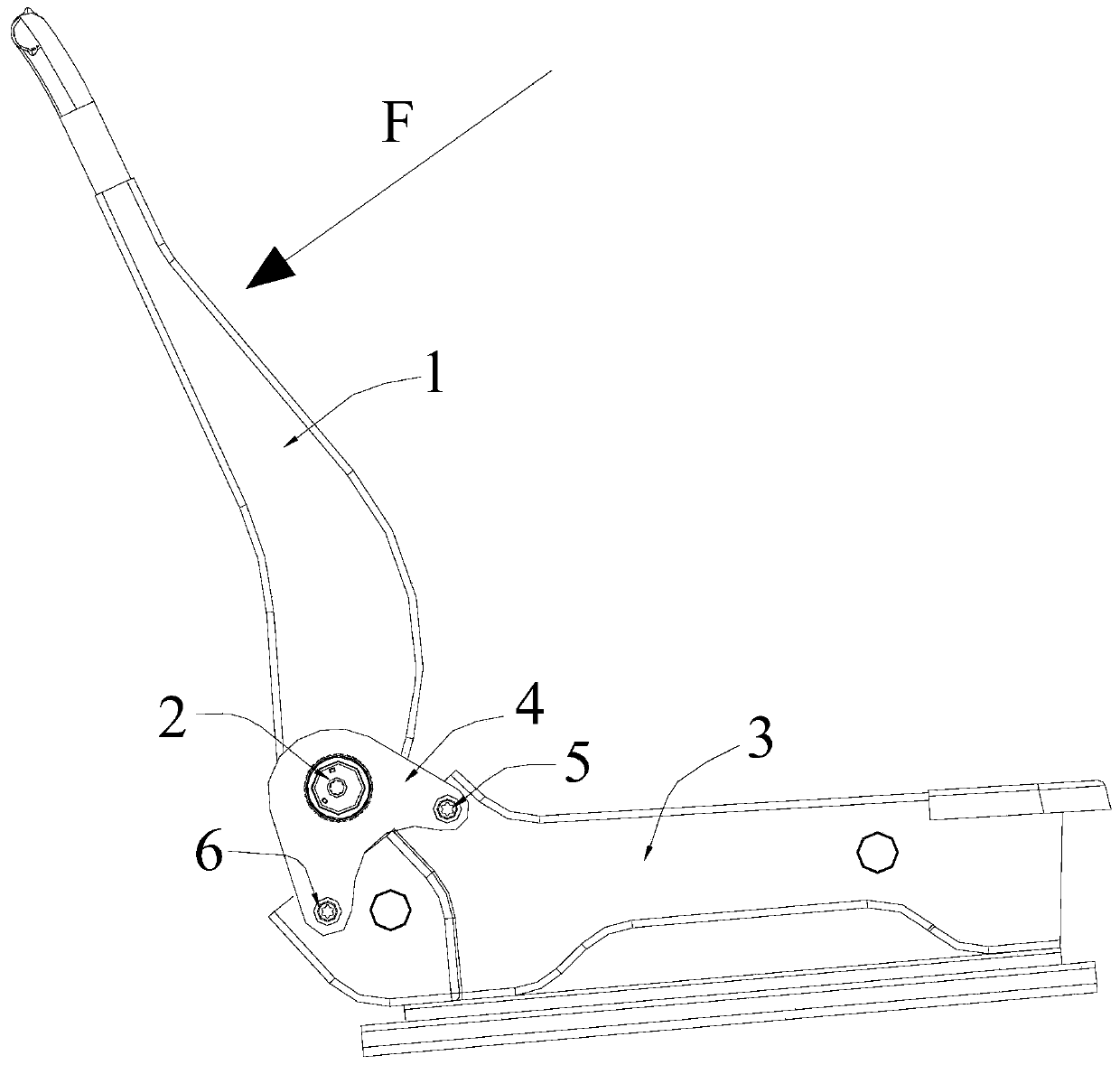 Crushing deformation type rear-end crash seat energy-absorbing structure