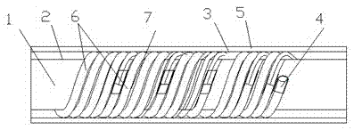 Submarine cable joint of different armoured structures and online transition process therefor