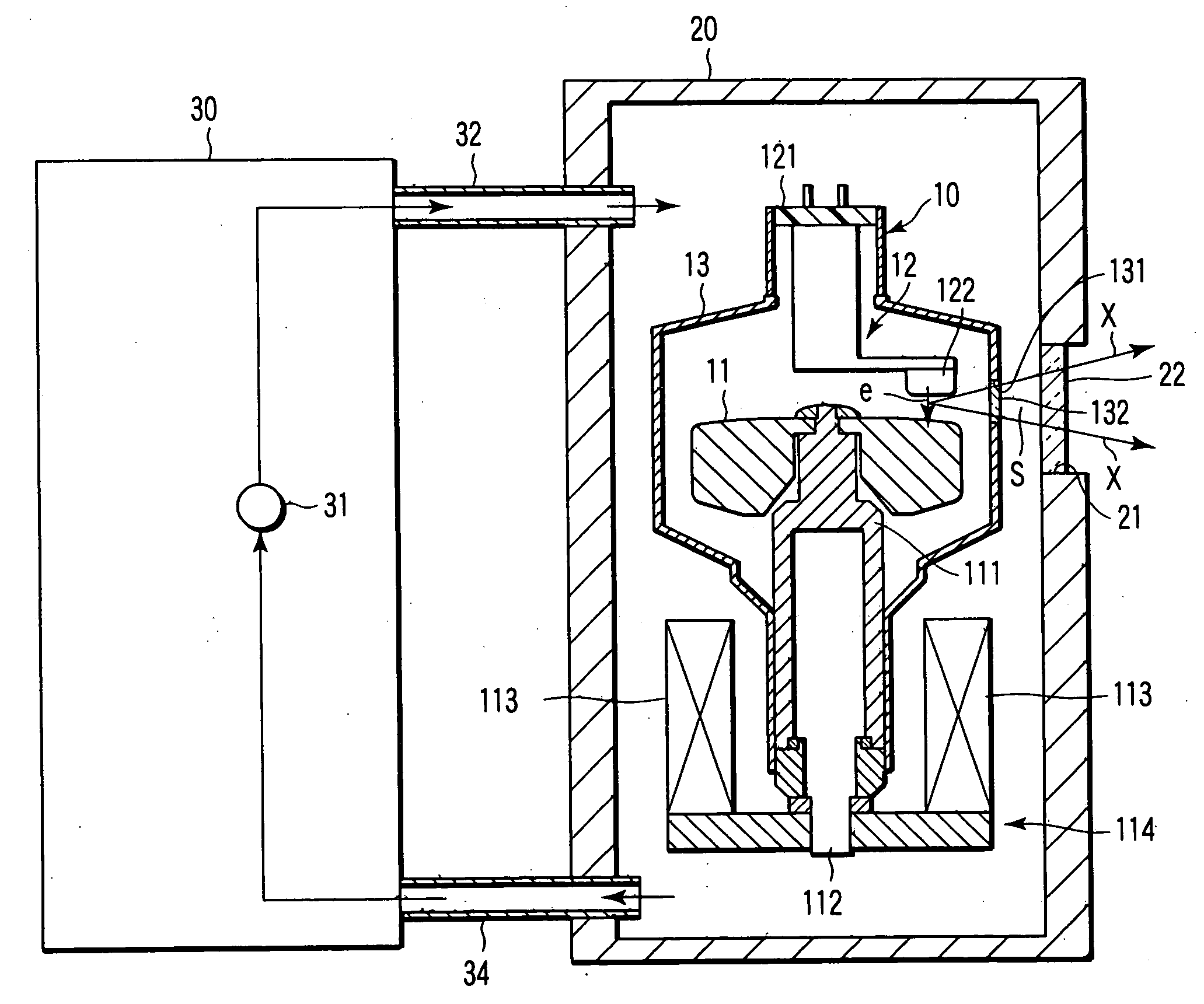 Rotary anode X-ray tube device