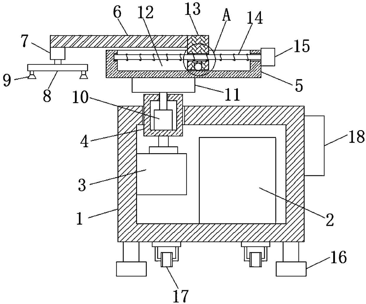 Tail end rotating interchange loading and unloading manipulator