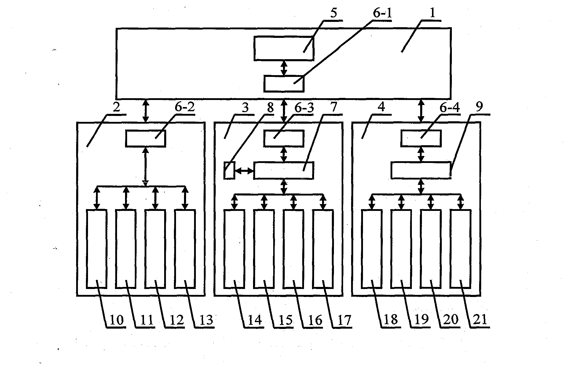 Precision control system for water layer of rice square field