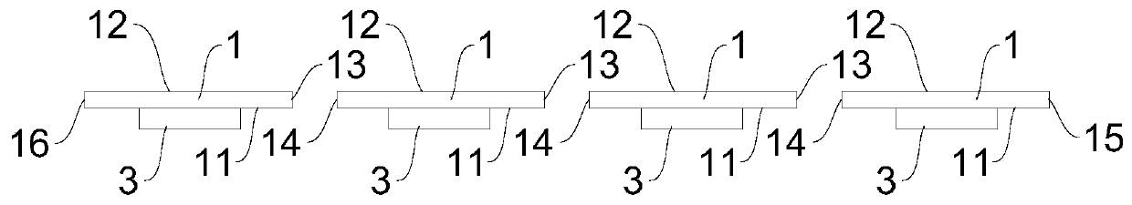 Preparation method of cell string