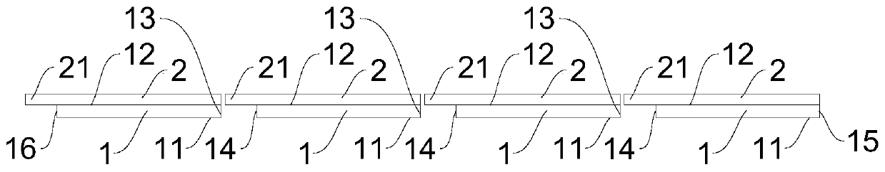 Preparation method of cell string