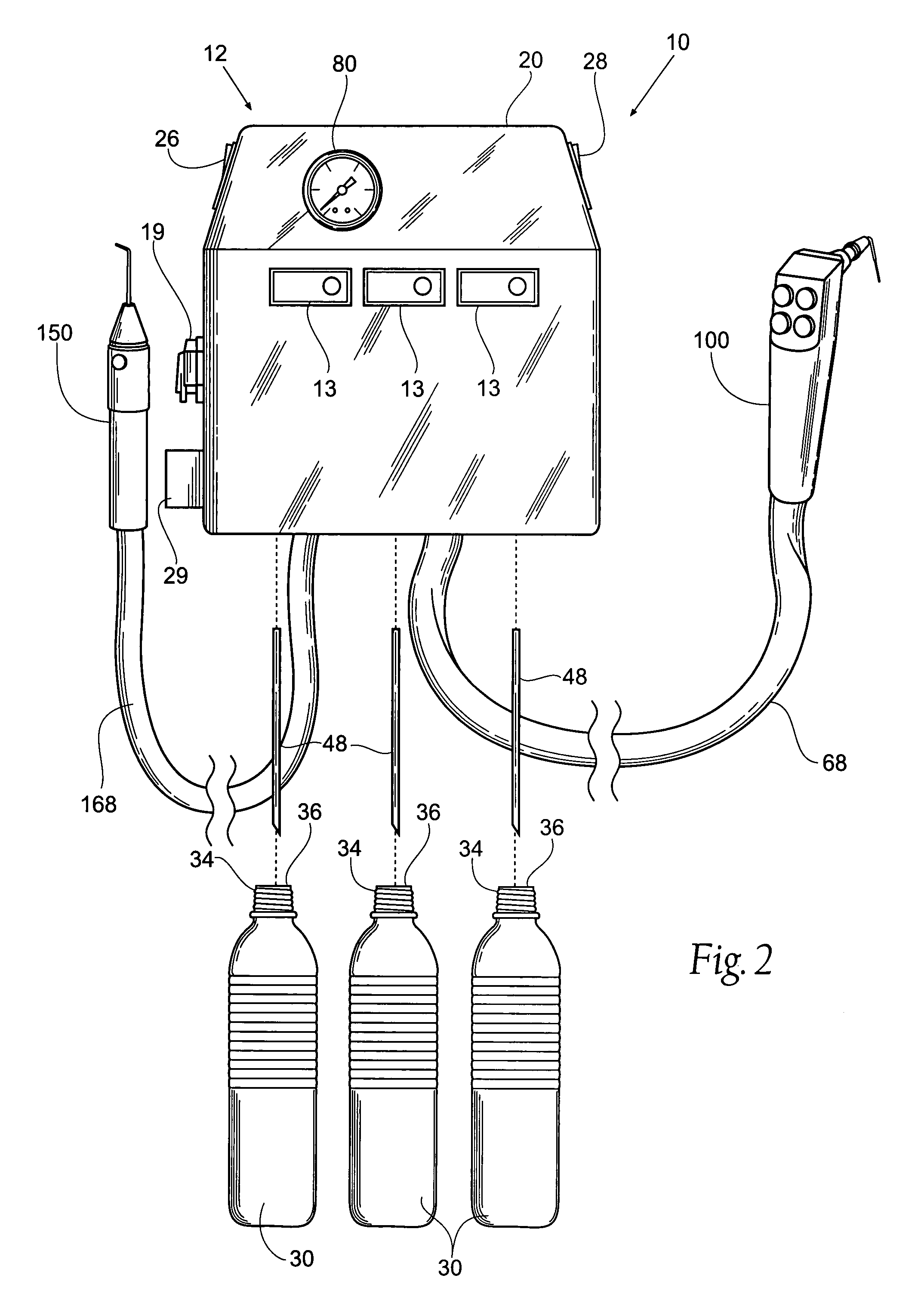 Ultrasonic endodontic dental irrigator