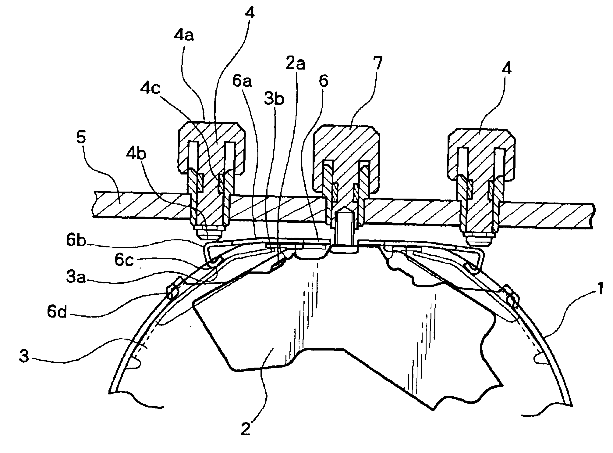 Switch connecting structure for timepiece