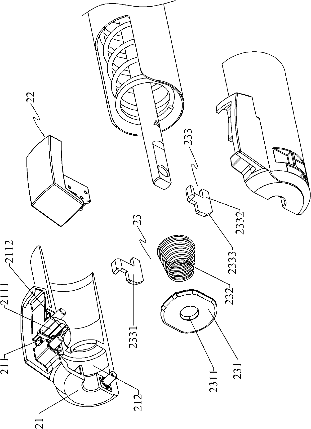 Locatable door closer with improved structure