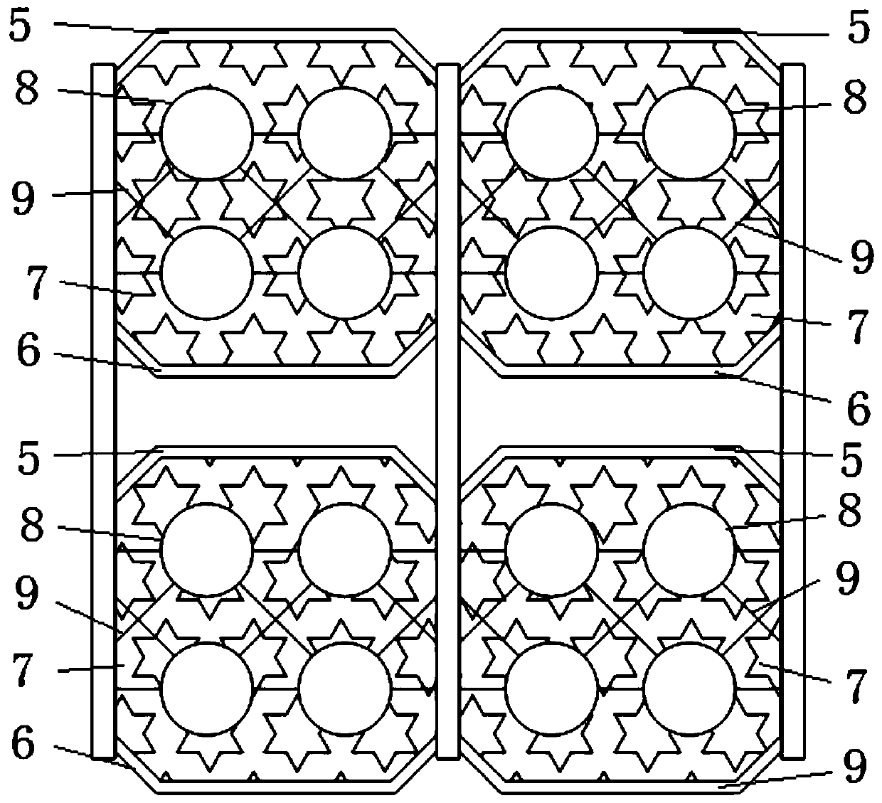 Attached type ship-collision-prevention structure of steel-concrete combined structure