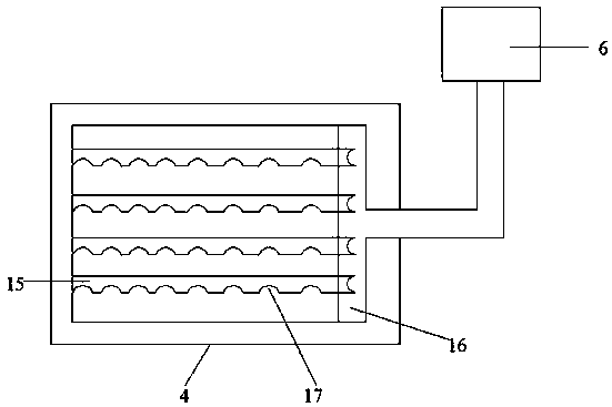 Novel low-temperature pyrolysis treatment device for household waste