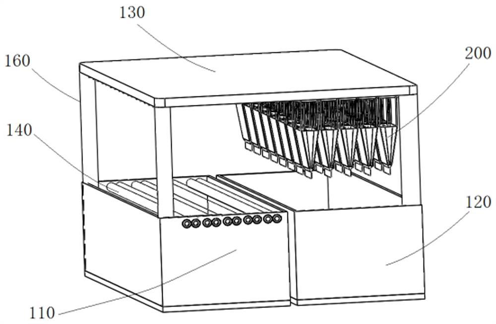 Muddy water slurry dewatering device based on water pool and dewatering method of muddy water slurry dewatering device