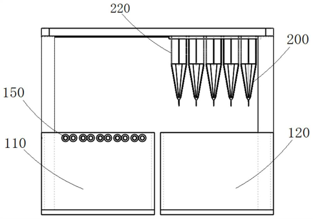 Muddy water slurry dewatering device based on water pool and dewatering method of muddy water slurry dewatering device