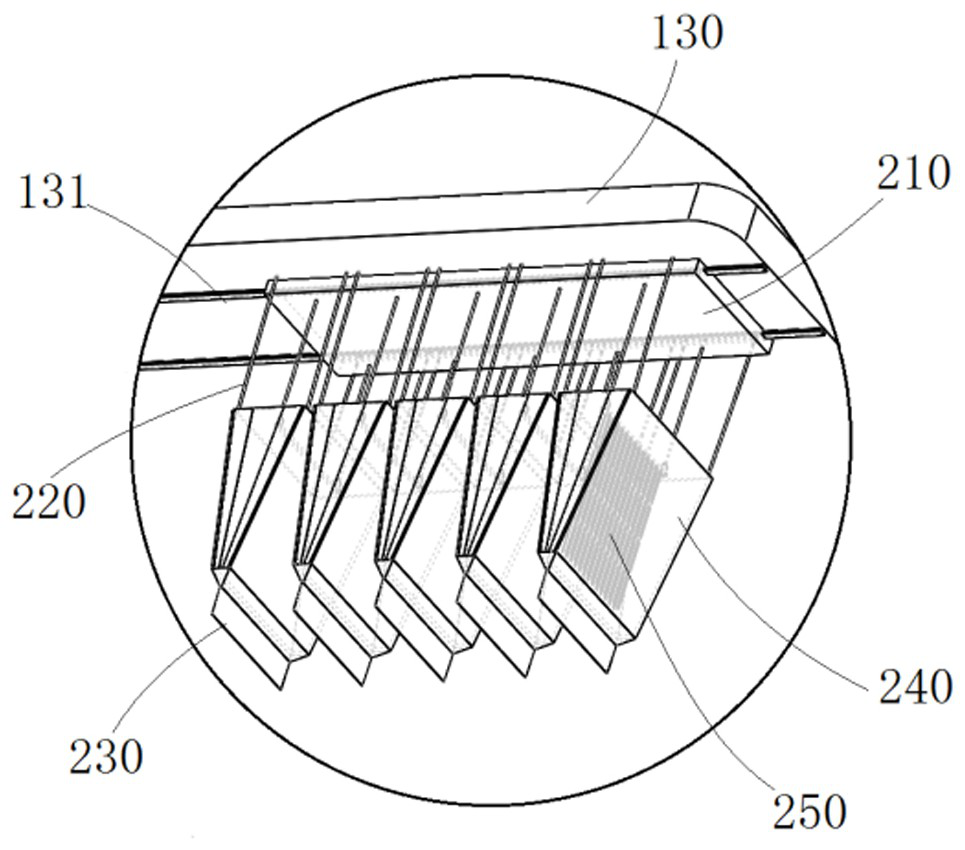 Muddy water slurry dewatering device based on water pool and dewatering method of muddy water slurry dewatering device