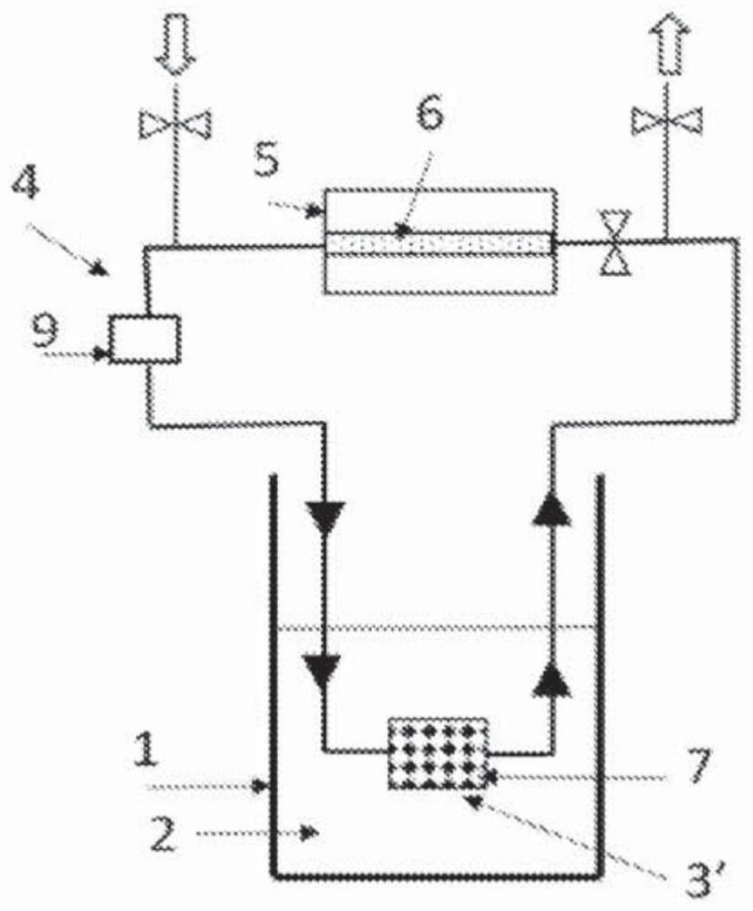 Device for trapping hydrogen