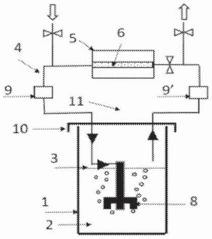 Device for trapping hydrogen