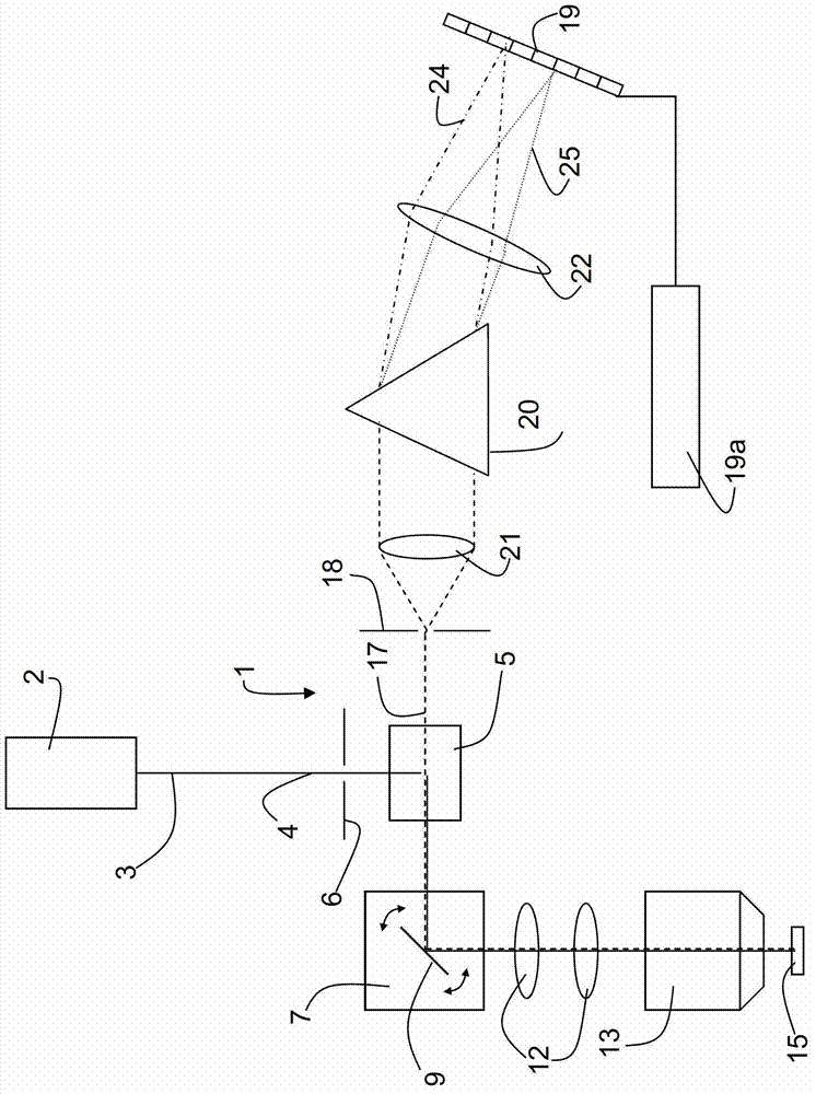 Device and method for detecting light