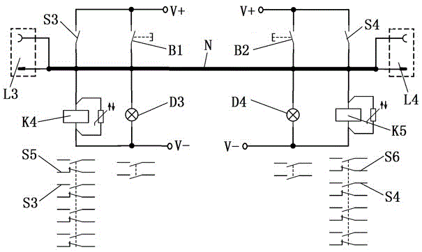 Activating and sleeping control circuit of urban rail train