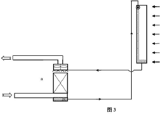 Method and device with external air-water cycle passive cooling