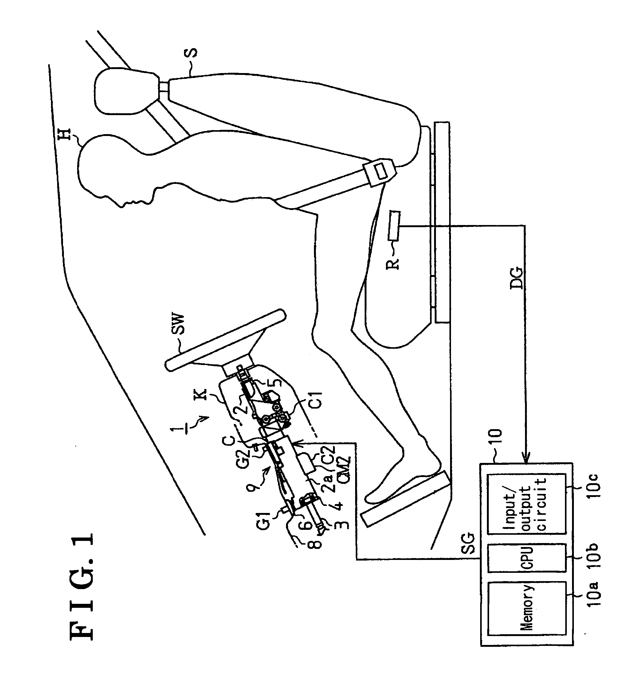 Energy absorbing steering apparatus