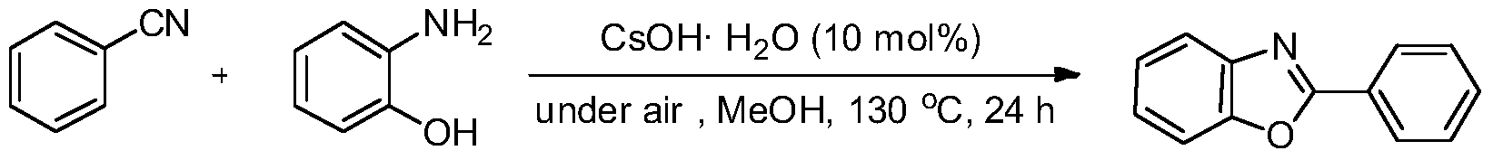 Green method for preparing heterocyclic compounds from nitriles