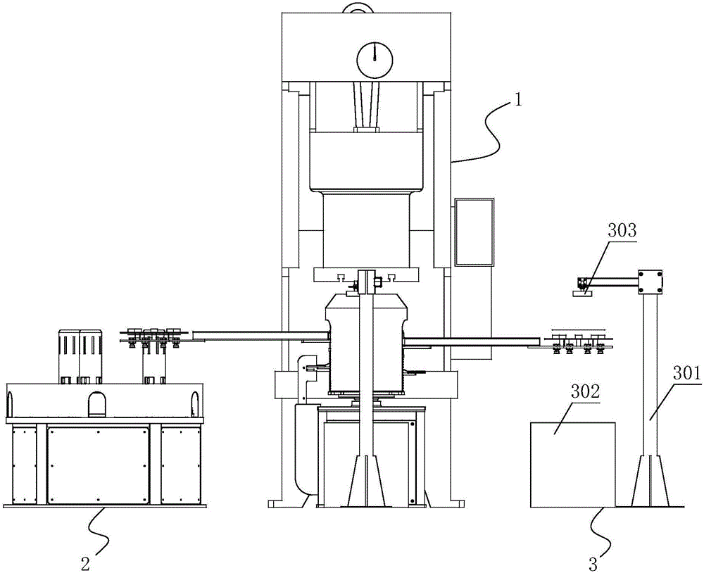 Silicon steel plate stamping production line