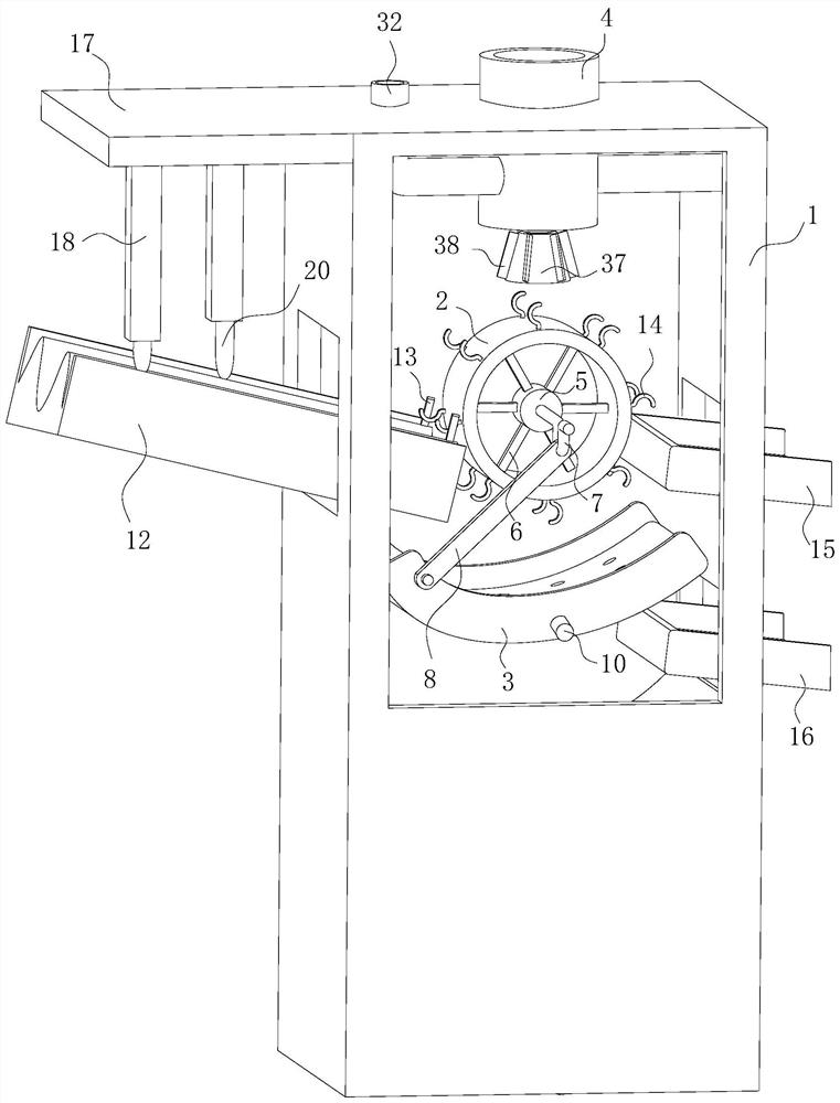 Full-automatic numerical control shot blasting machine