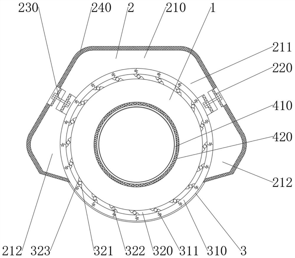 Impact-vibration-resistant subsea pipeline protection device