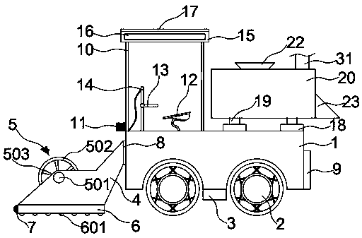 Multifunctional collecting device for sesame