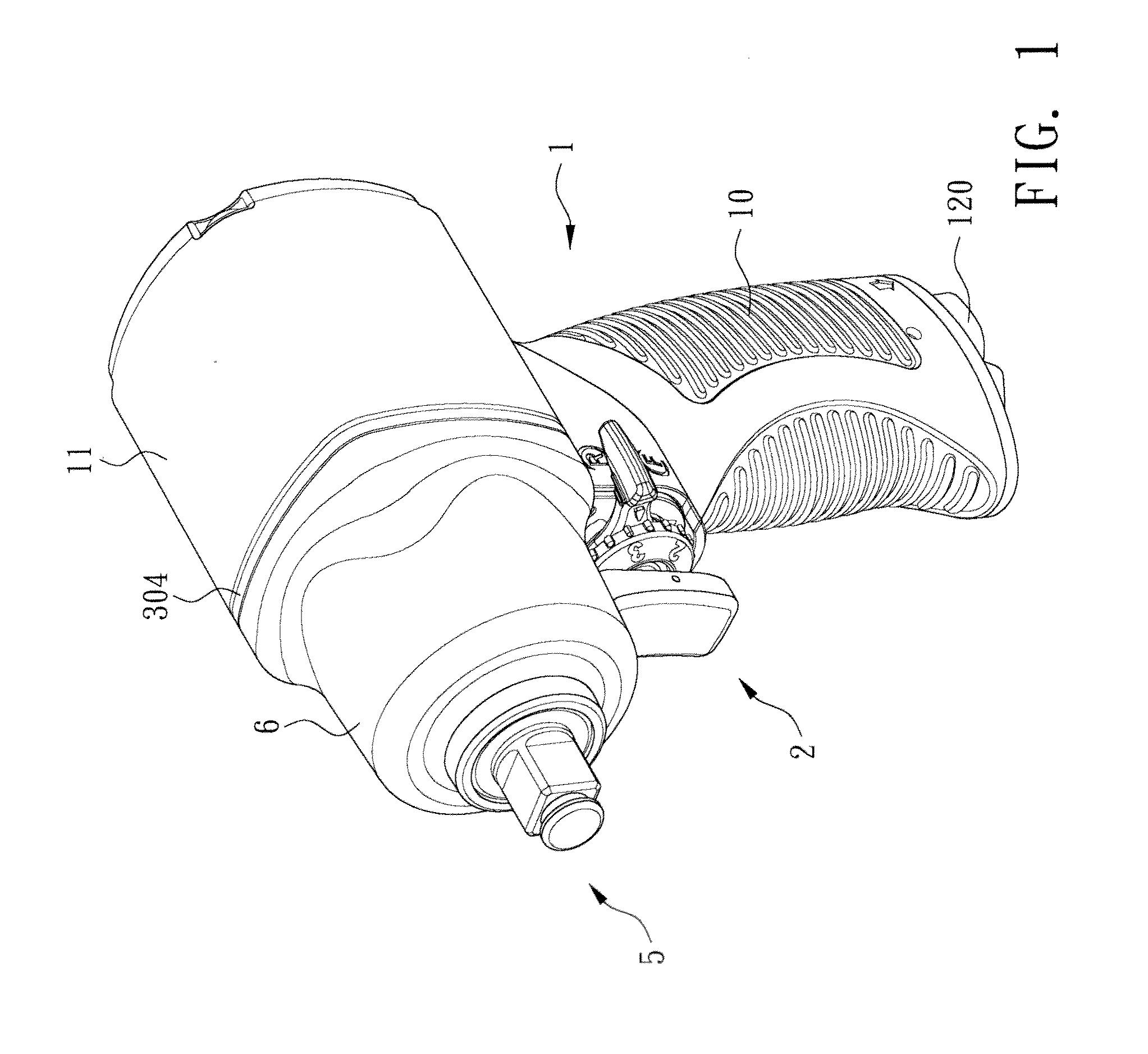 Structure of pneumatic impact wrench