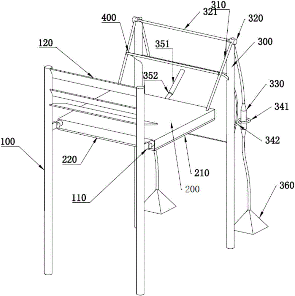 Automatic lifting device for porphyra culture