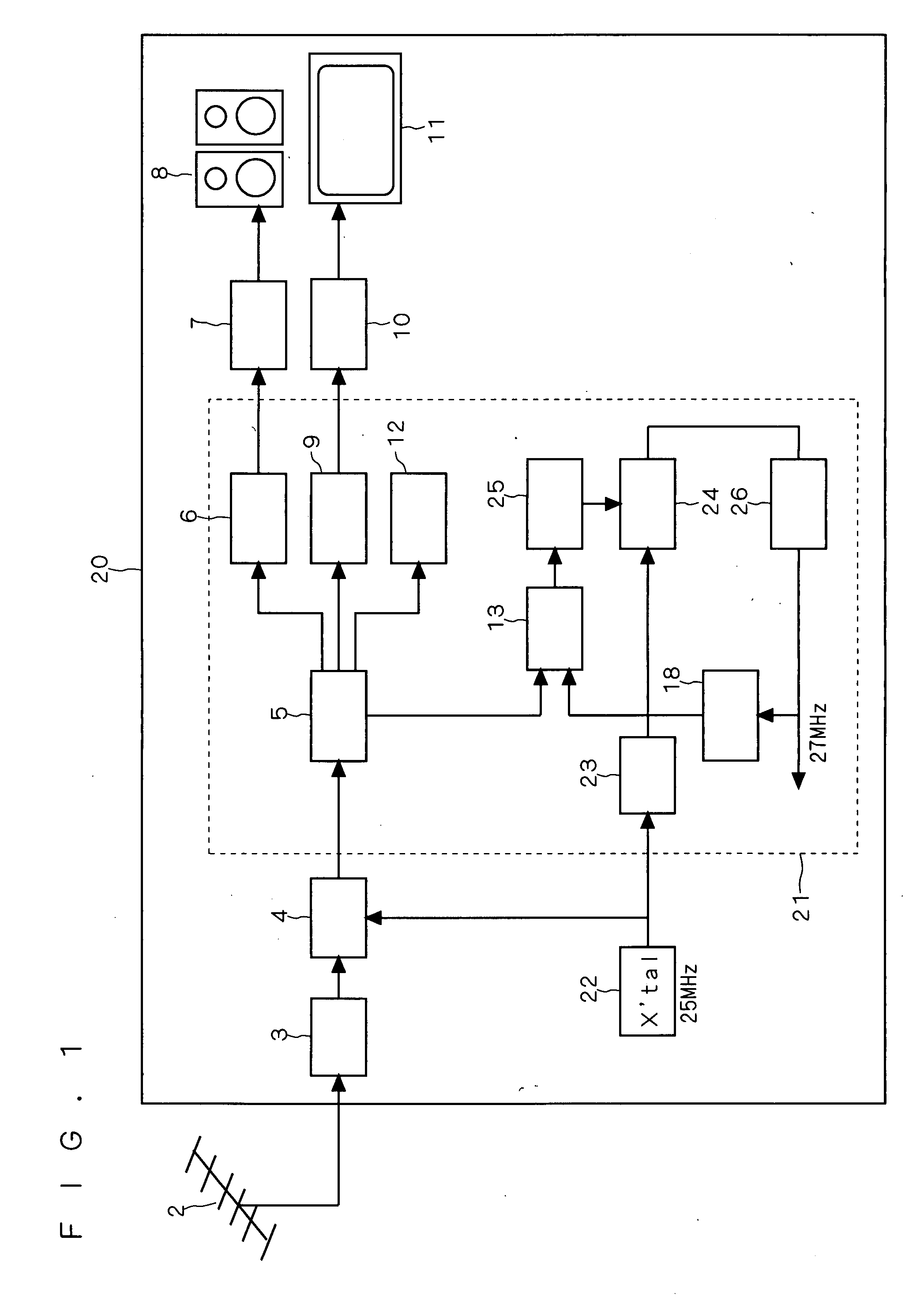 Digital broadcasting receiving unit and digital broadcasting system