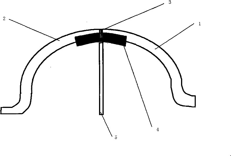 Pouring furnace arch for industrial boiler