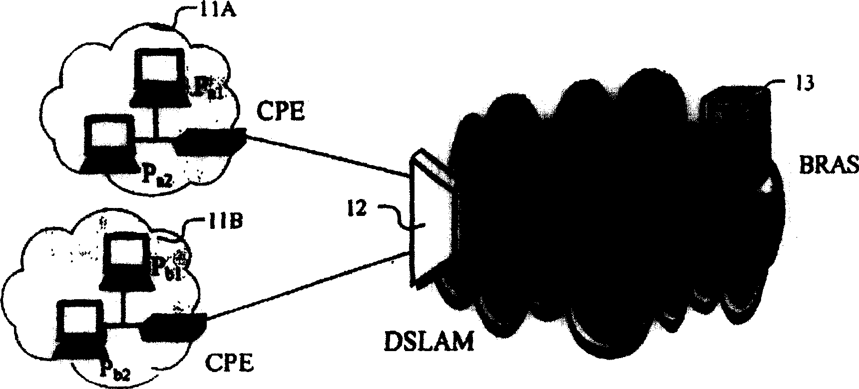 Network address reconstruction method in IPv6 switch-in network