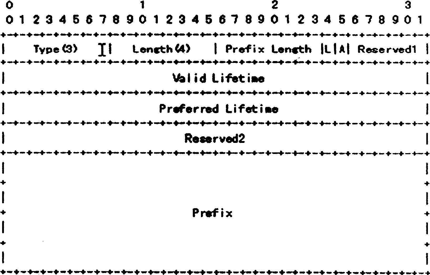 Network address reconstruction method in IPv6 switch-in network