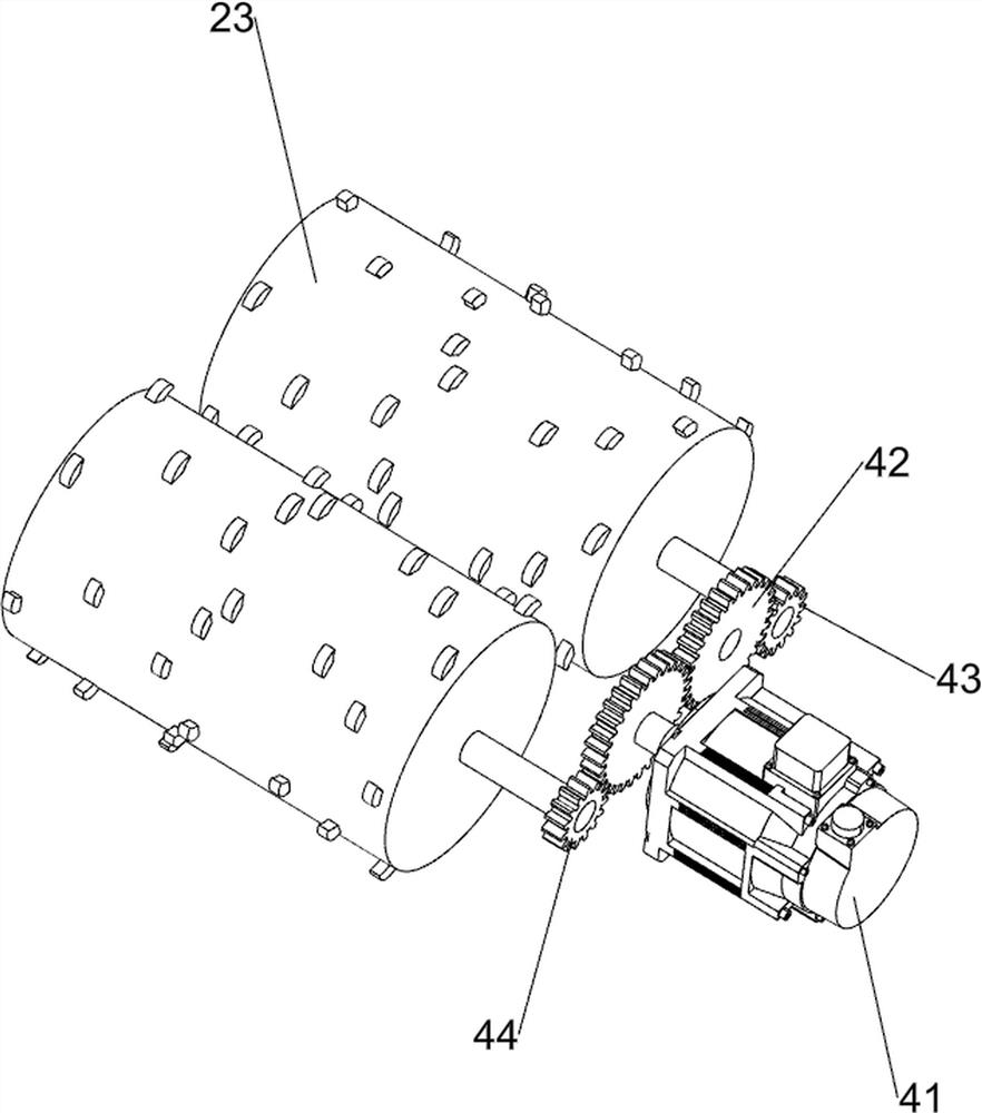 A crushing device for food