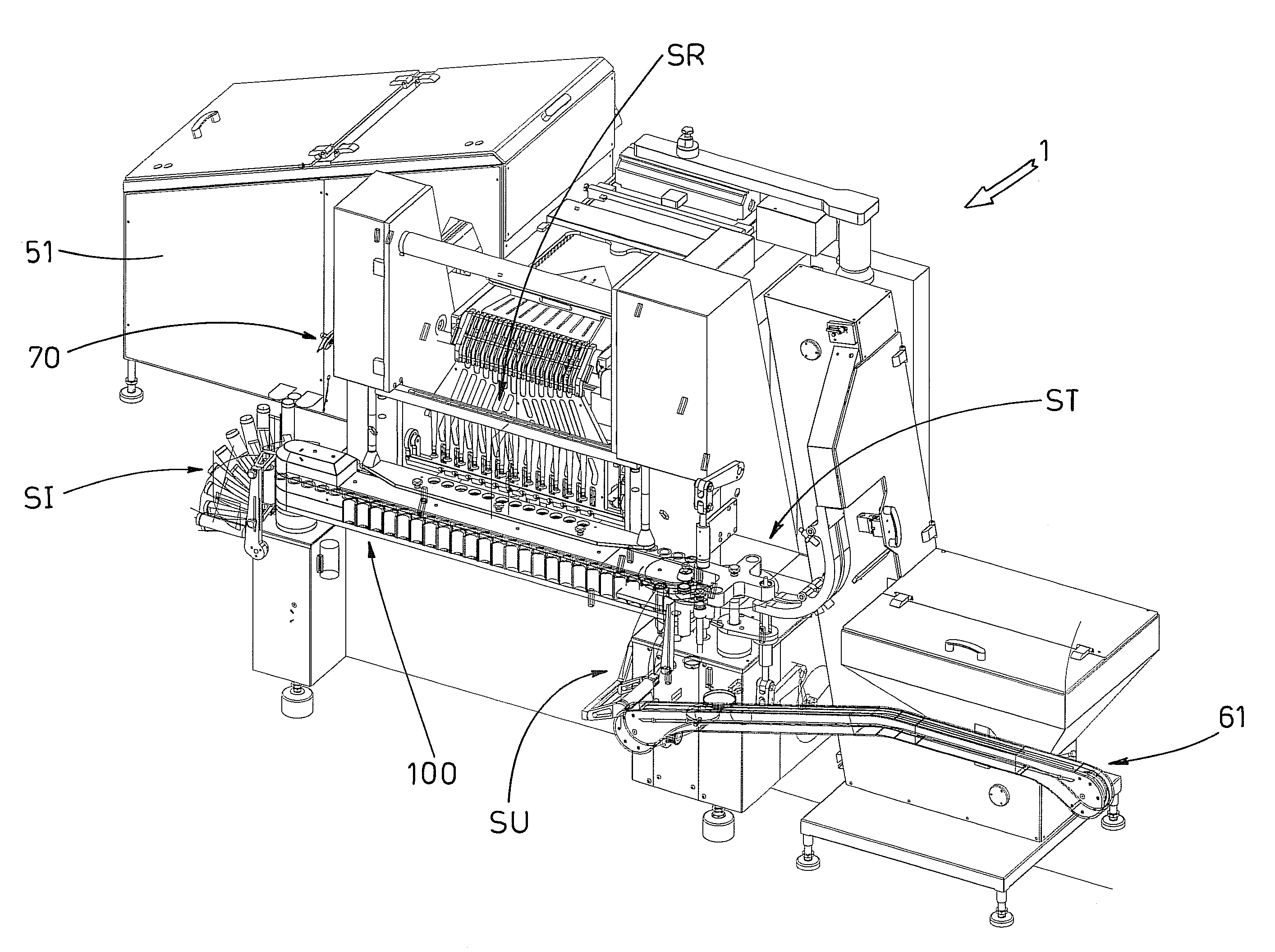 Machine for packing stacks of disc-shaped articles inside rigid cylindrical containers