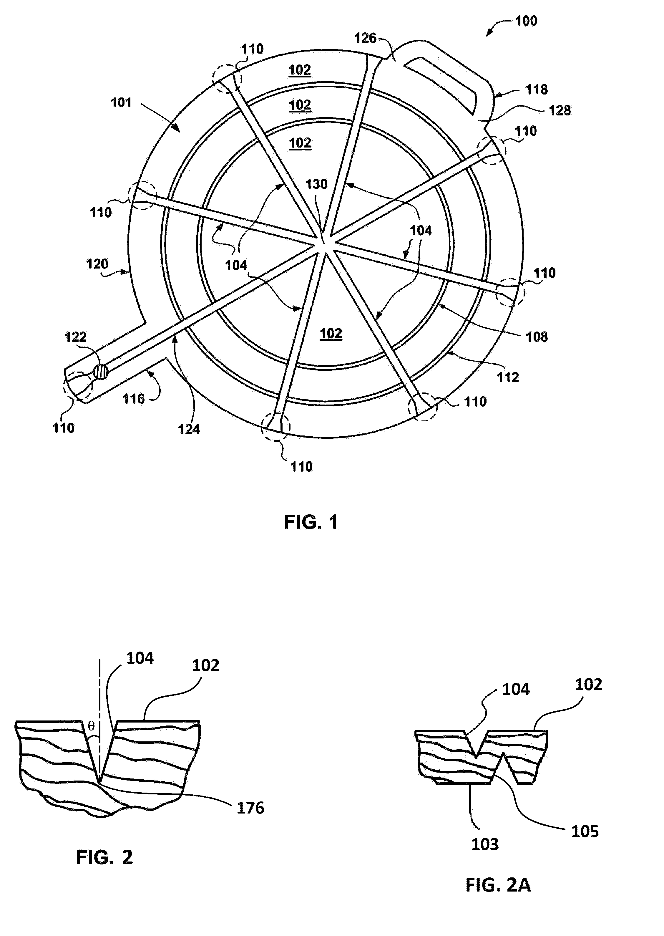 Cutting and display tray for cutting proportional sized pieces of pizza