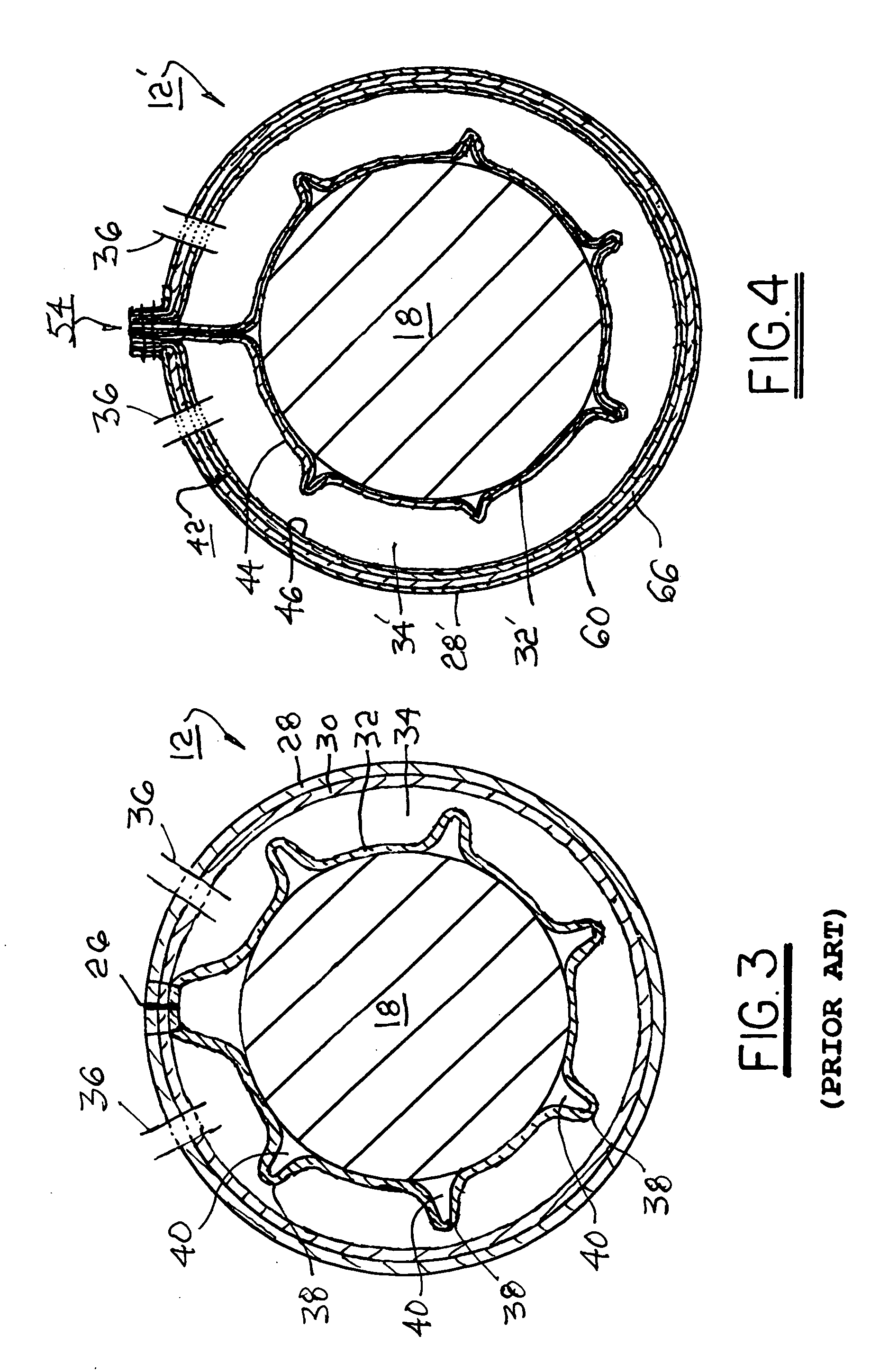 Cuff for measurement of blood pressure