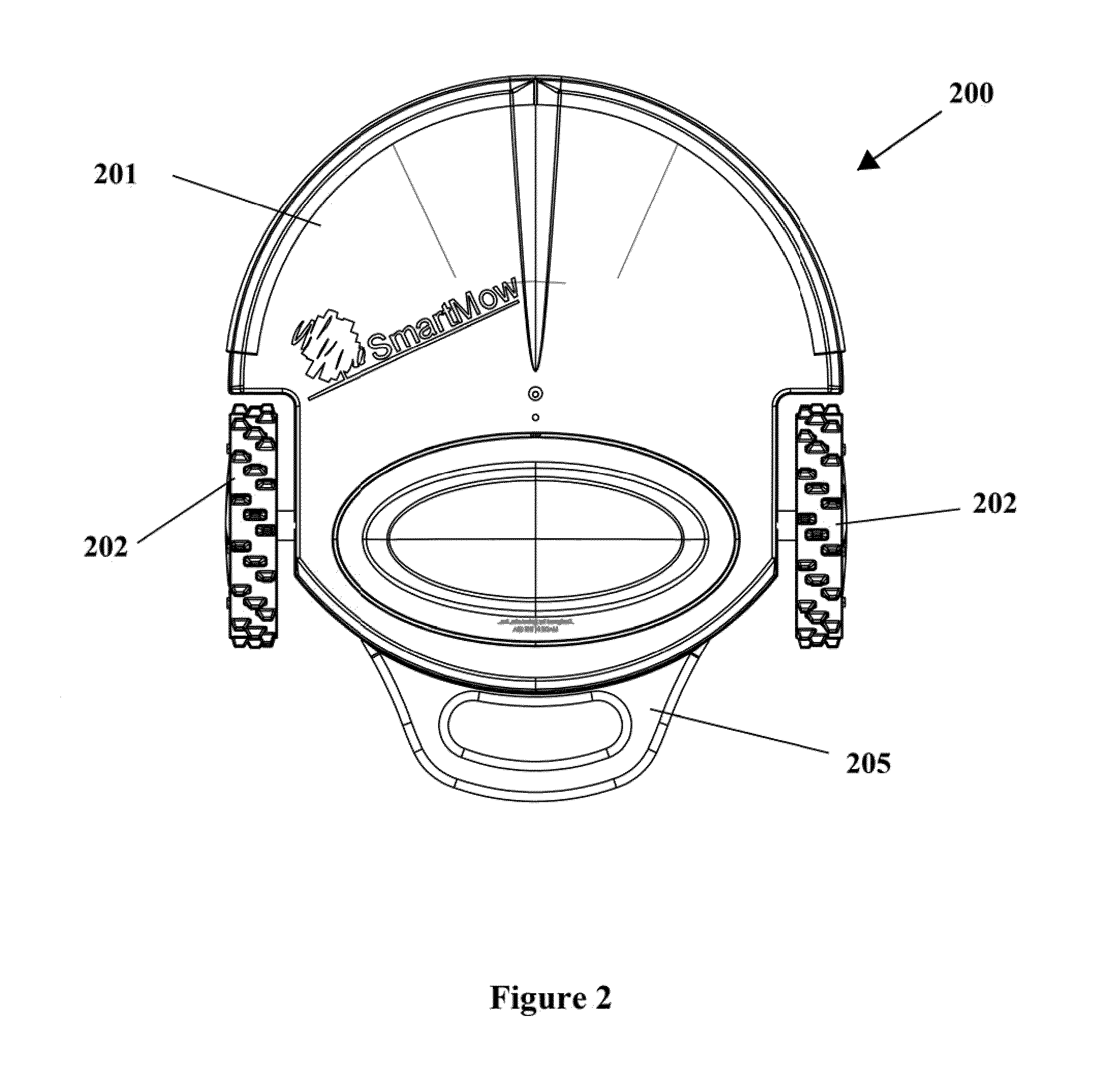 Method for establishing a desired area of confinement for an autonomous robot and autonomous robot implementing a control system for executing the same