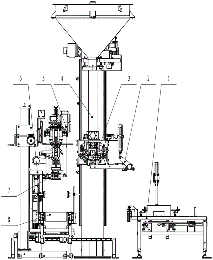 Full-automatic vertical spiral feeding packing machine