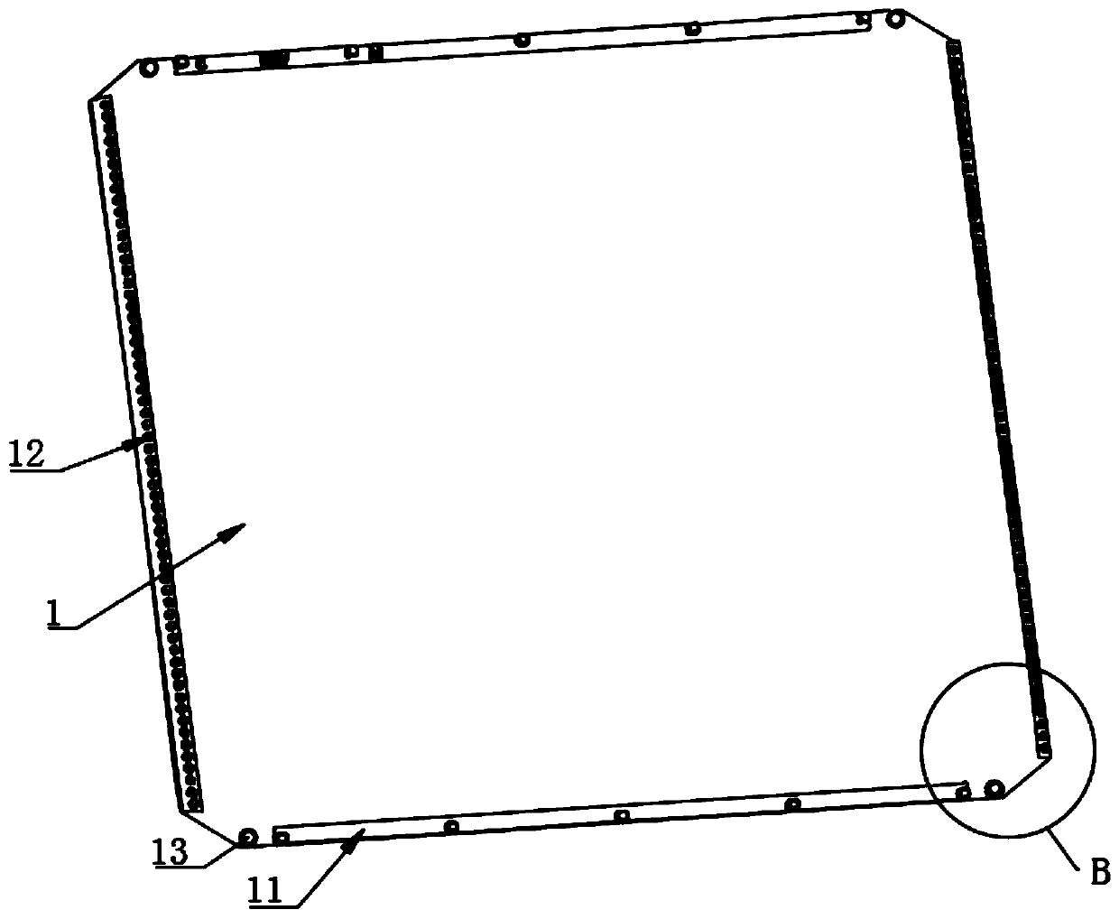 Sound screen cloth and mold thereof