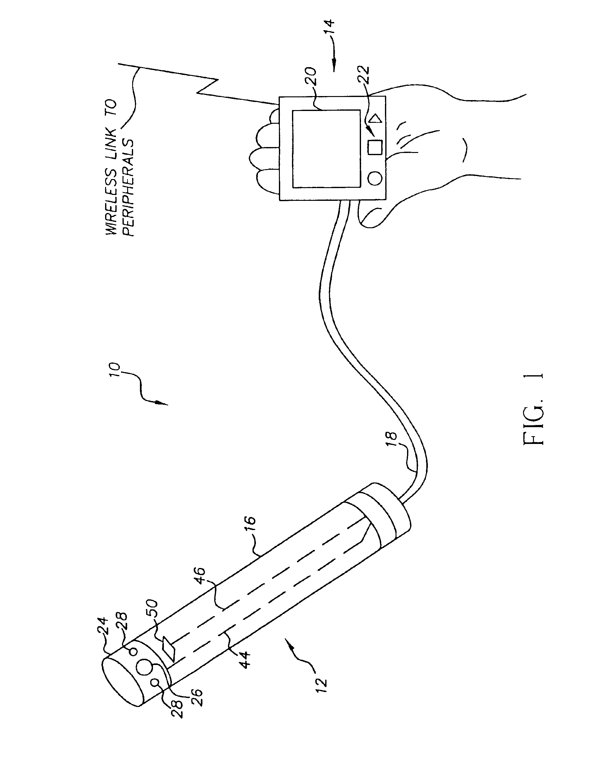 Intra-oral camera with touch screen integral display and contamination control