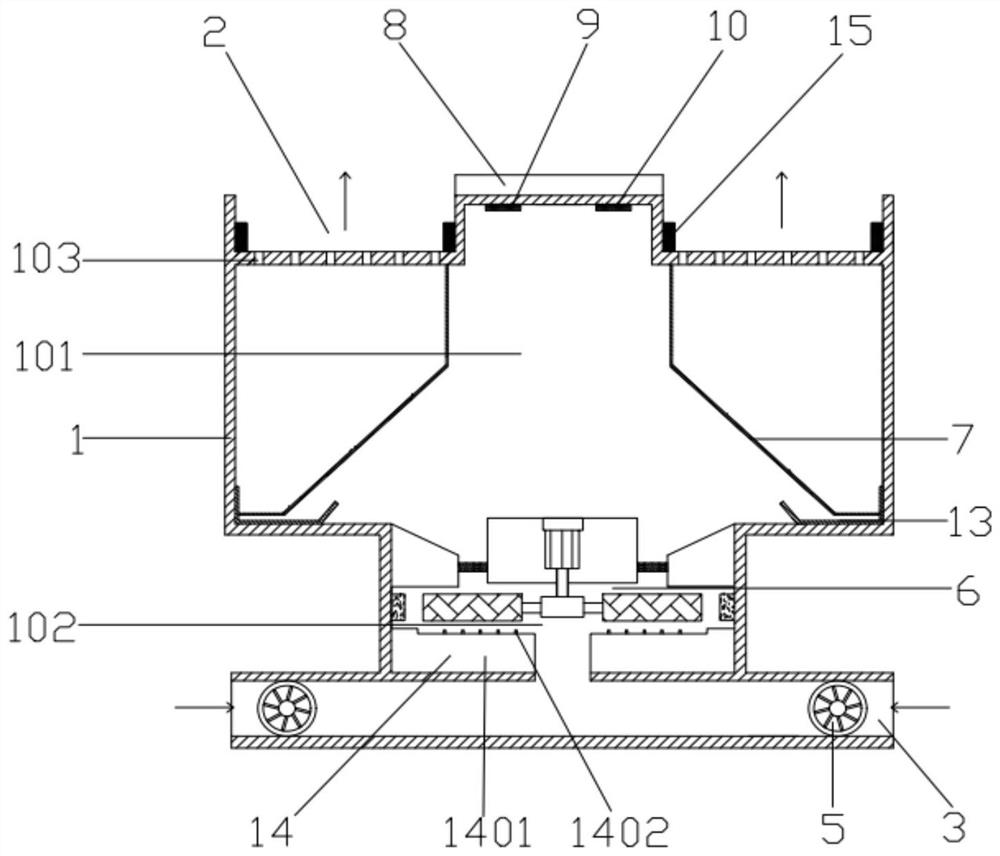 Automatic-control humidification energy-saving fresh air system