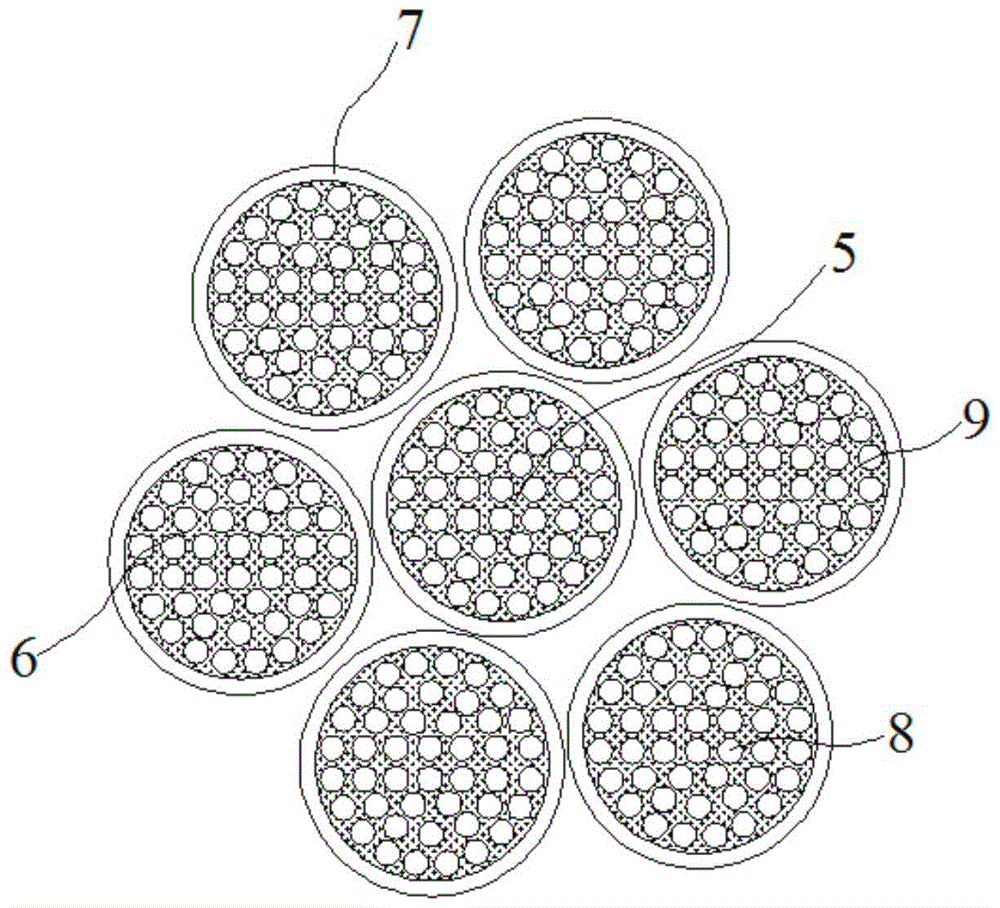 Aluminum stranded wire for overhead power transmission