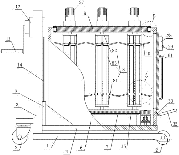 Safe tool storing, carrying and transferring device