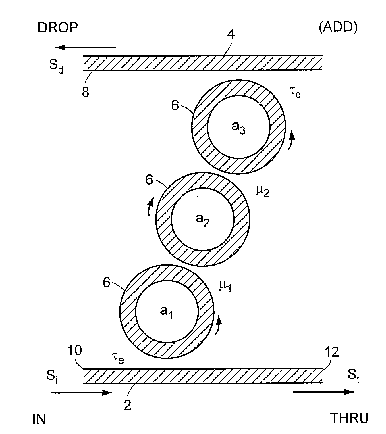 Optical coupled-resonator filters with asymmetric coupling